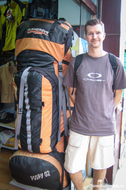 man with giant over sized backpack