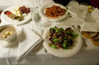 fairmont-chateau-whistler-hotel-room-service-salad-yam-fries-cheese-plate