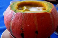 soup-cooked-in-pumpkin-shell